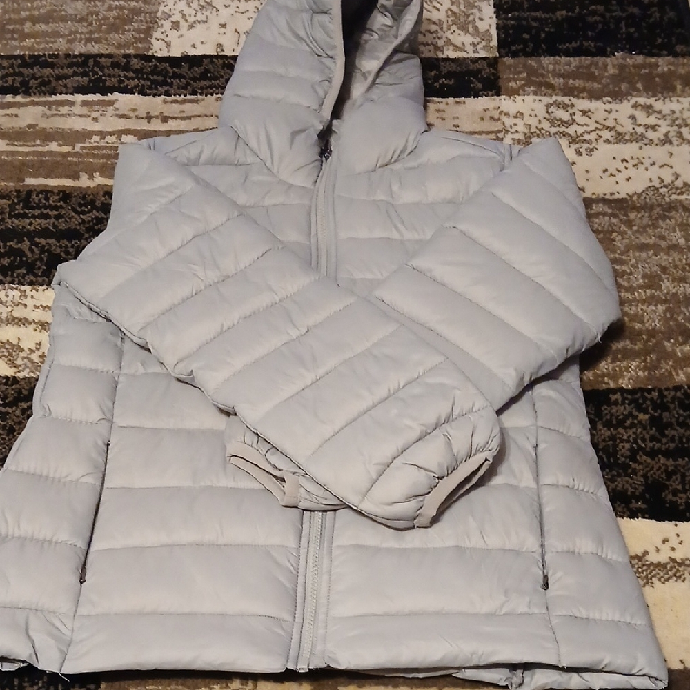 Light Gray Puffer Jacket